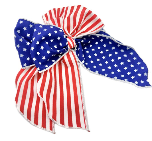 USA Stars & Stripes Hair Bow