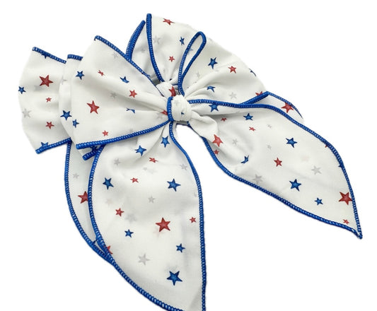 USA Stars Hair Bow