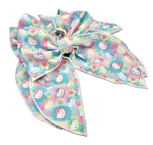 Rainbow Kitty Hair Bow