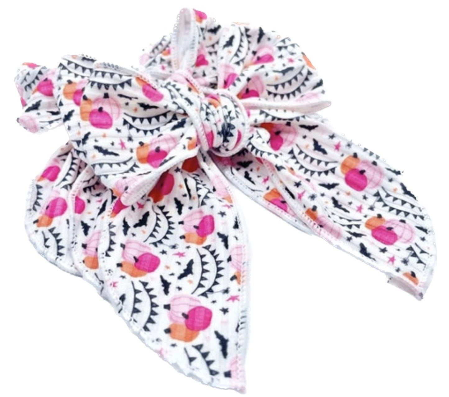 Spooky Pink Pumpkins Hair Bow