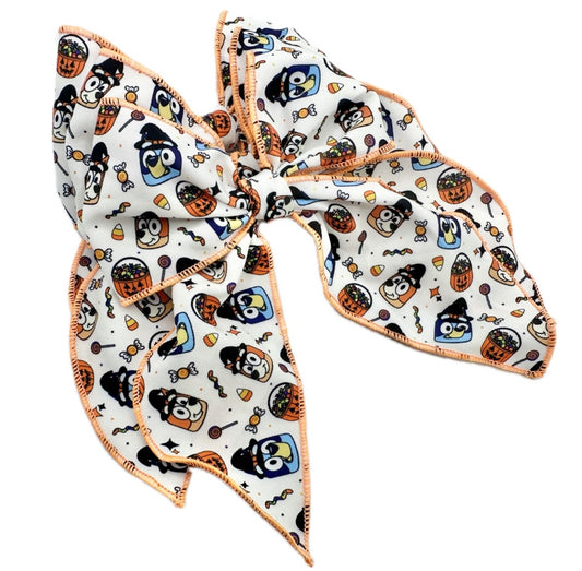 Blue dog Costume Halloween Hair Bow Small