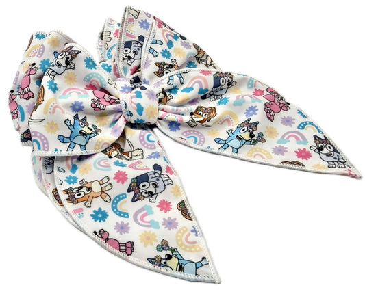 Girls Bluey & Friends Large Hair Bow