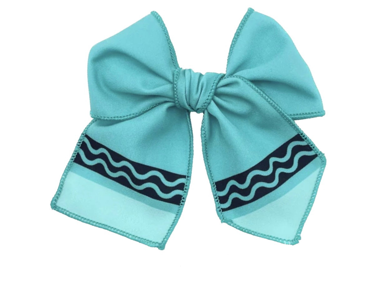 Girls Crayon hair bow