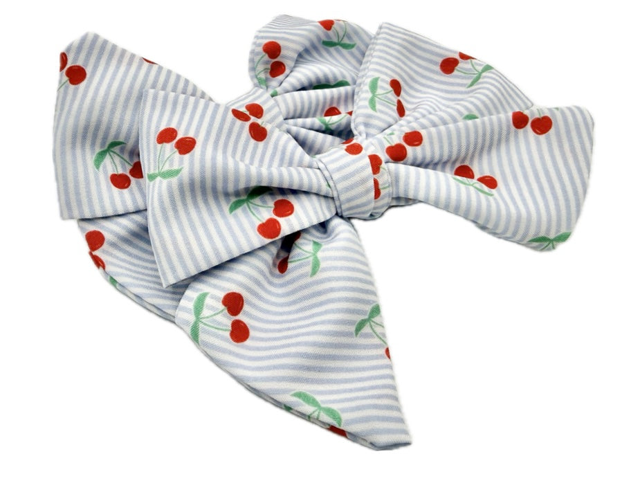 Girls Trendy Cherry Hair Bow Small