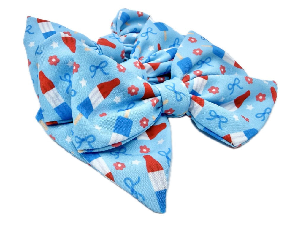 Girls Bows & Bomb Pops Bow Small