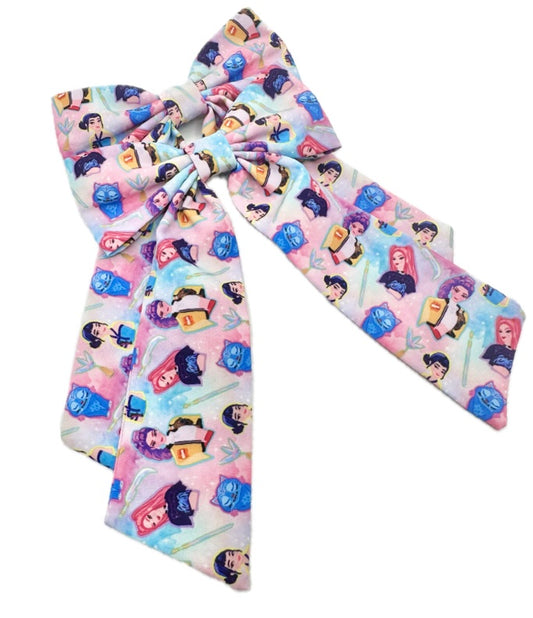 Girls KPOP Long Hair Bow