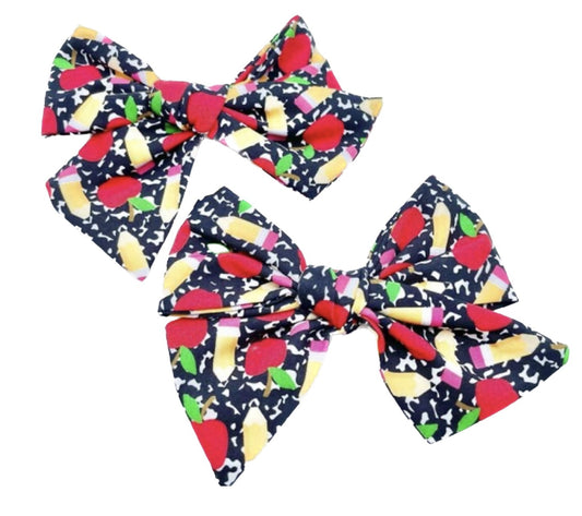 Girls school hair bow