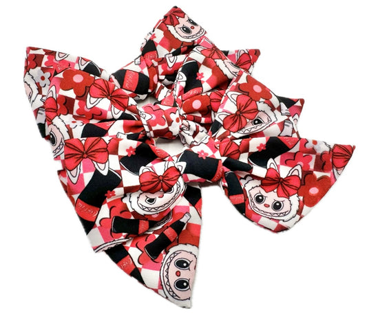 Small coke Labubu hair bow