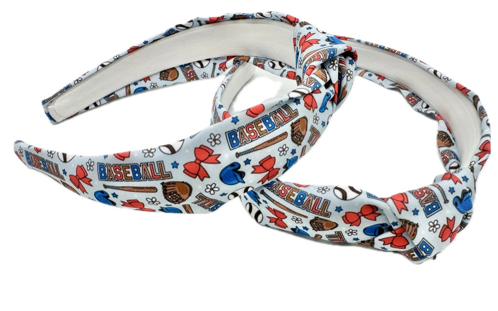 Baseball Knotted Headband