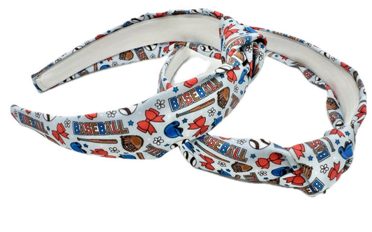 Baseball Knotted Headband