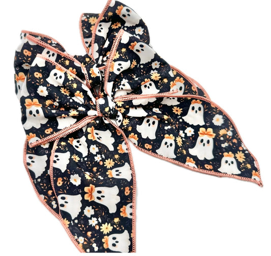 Coquette Ghosts Halloween Hair Bow