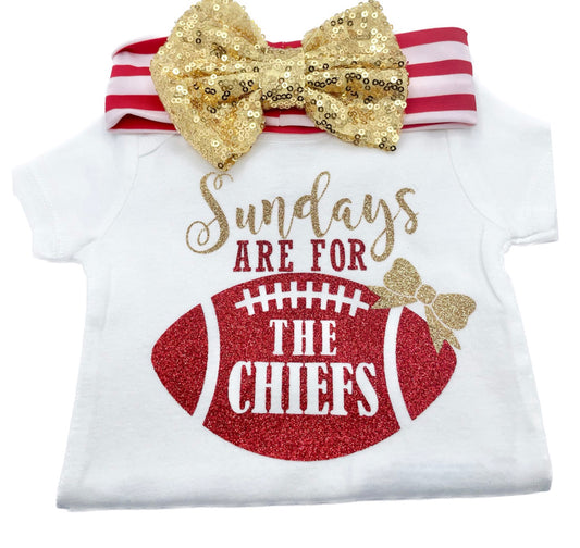 Sundays are for the Chiefs Football Bodysuit