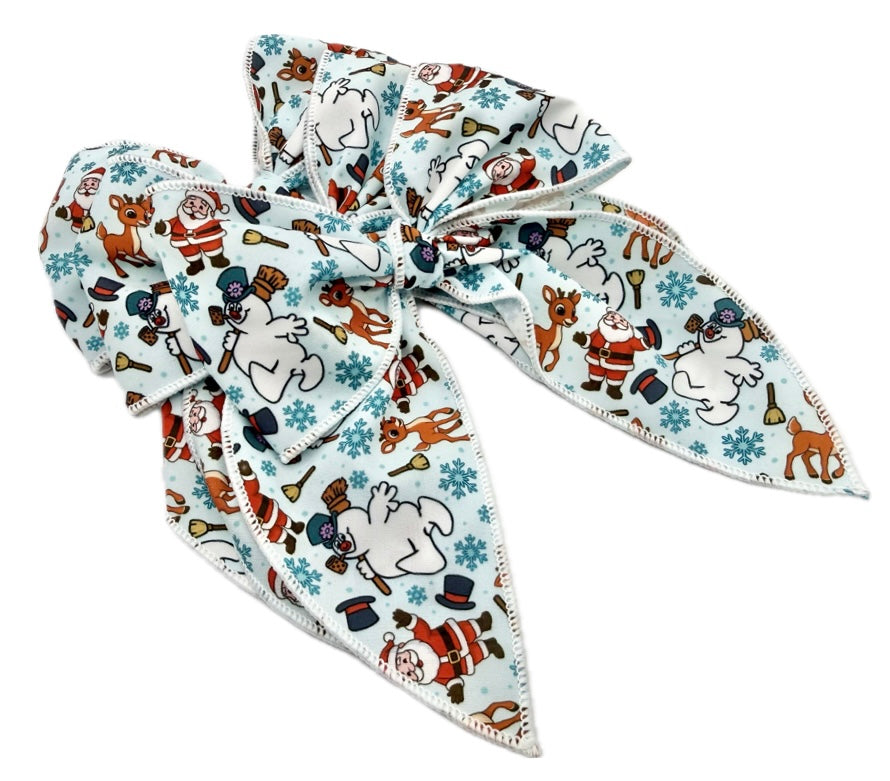 Girls Frosty Hair Bow