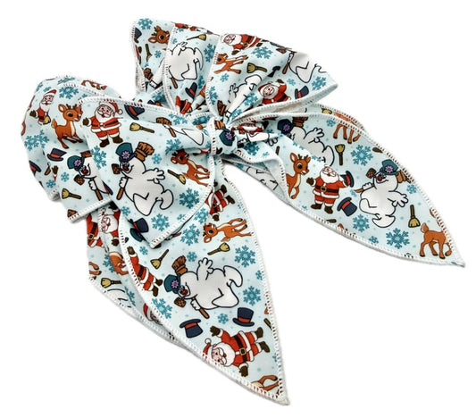 Girls Frosty Hair Bow