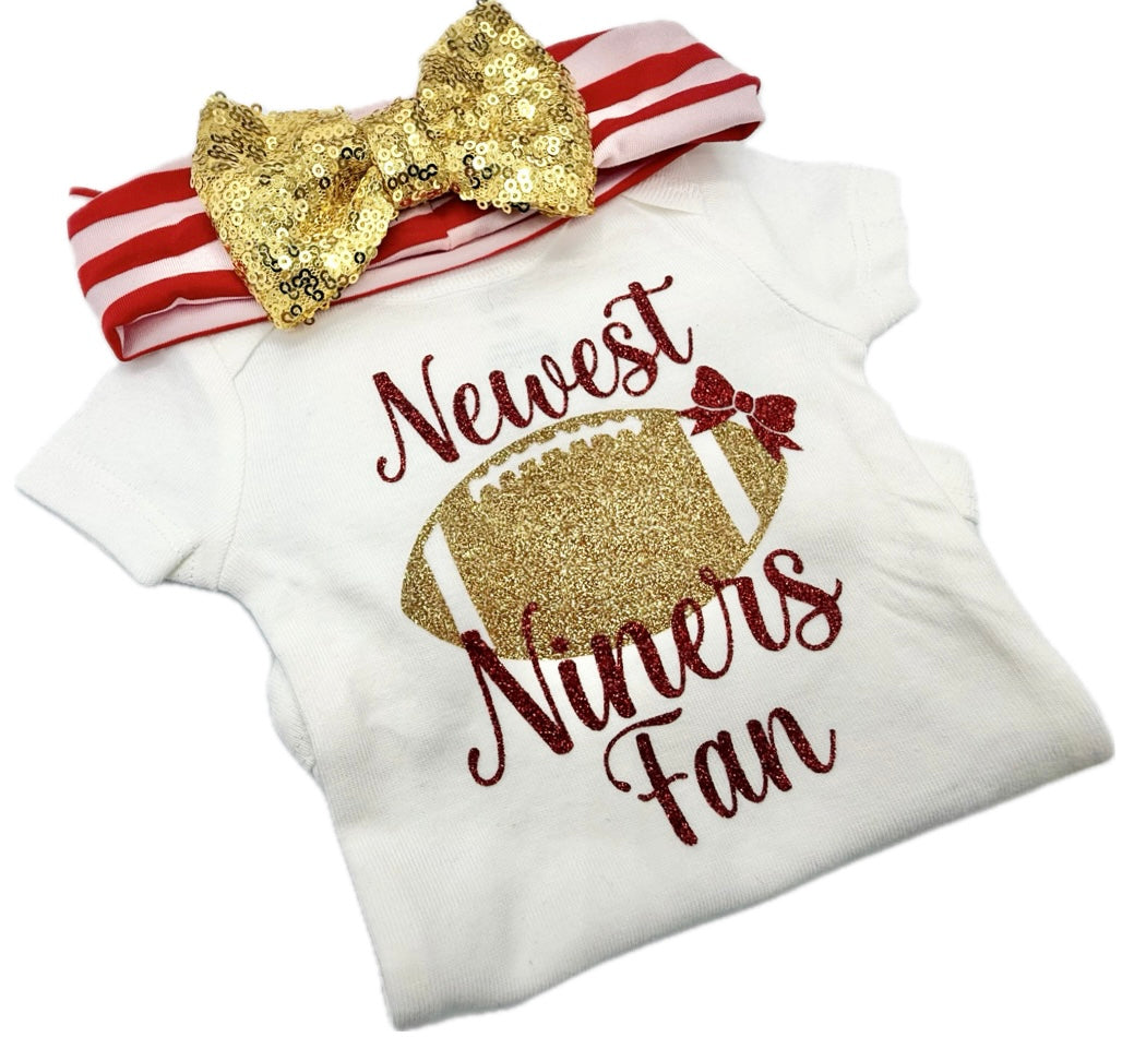 Newest Niners Fan Football Bodysuit