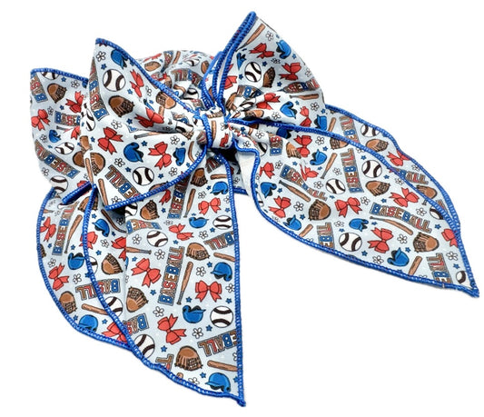 Baseball Hair Bow