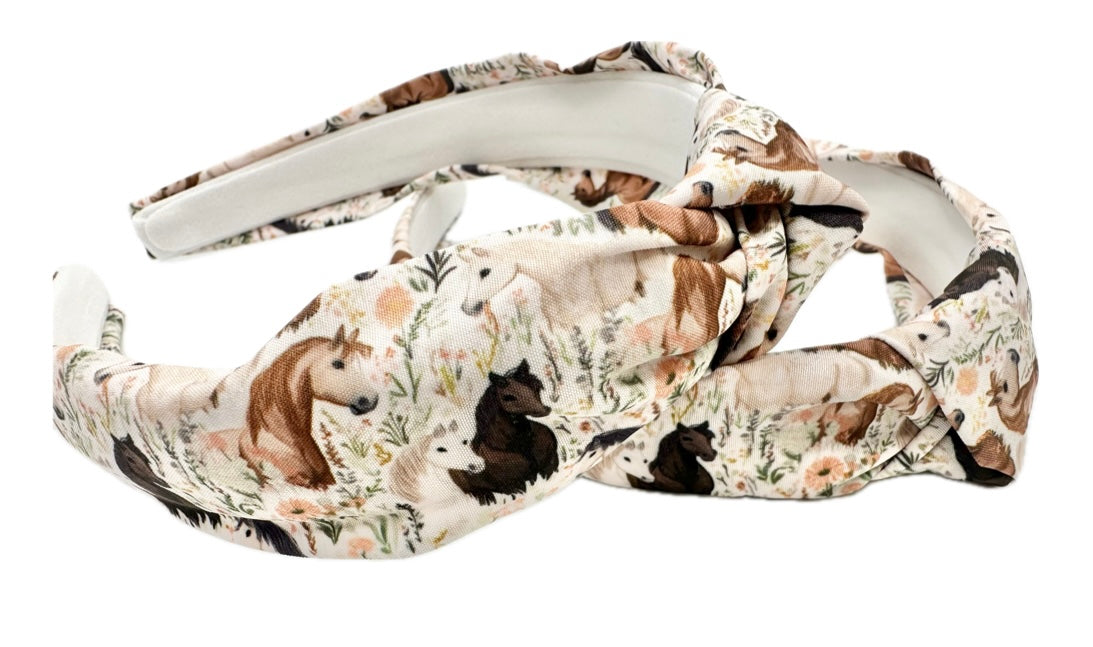 Horse knotted headband