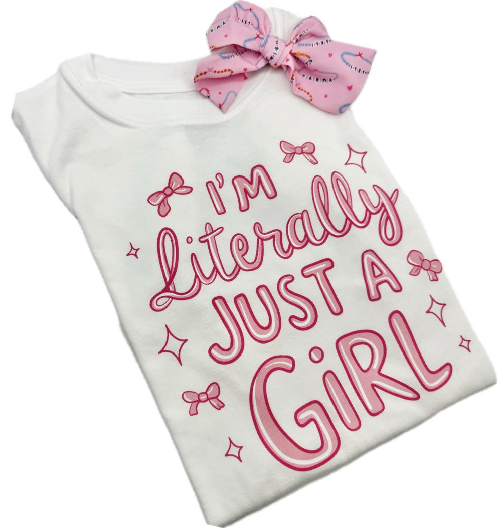 I’m literally just a Girl Coquette  T-Shirt