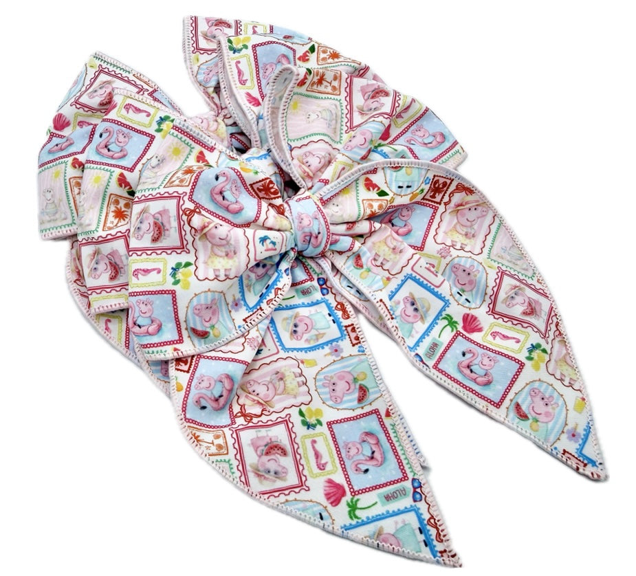 Girls Peppa Summer Hair Bow