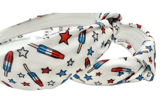 Bomb pop USA knotted Headband