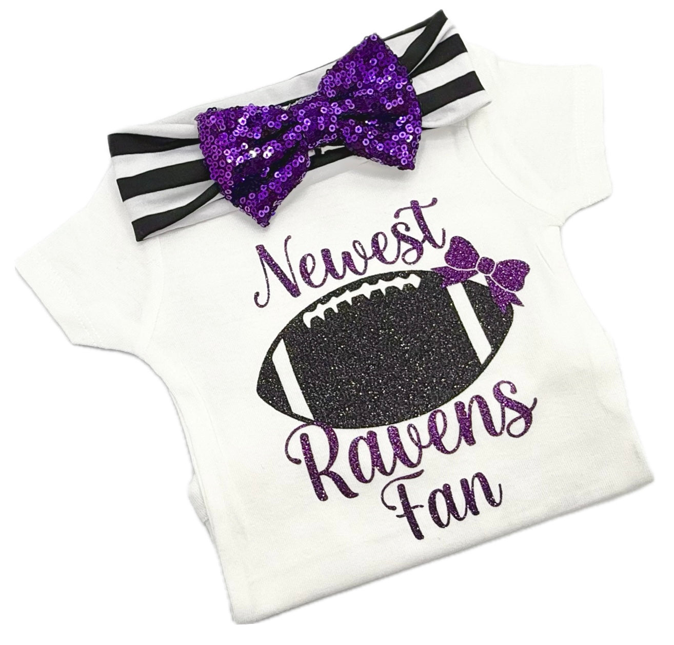 Newest Ravens Fan Football Bodysuit