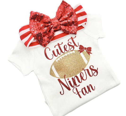 Cutest Niners Fan Football Bodysuit