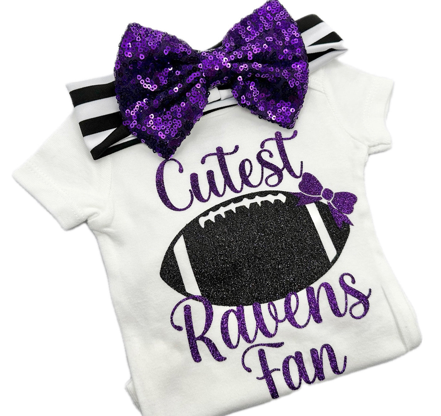 Cutest Ravens Fan Football Bodysuit