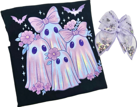 Spooky Purple Ghosts Sweatshirt