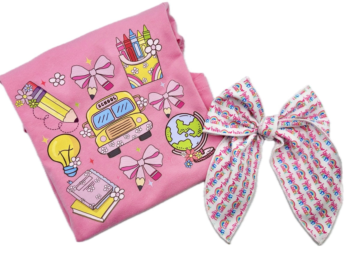 Girls Coquette School T-Shirt