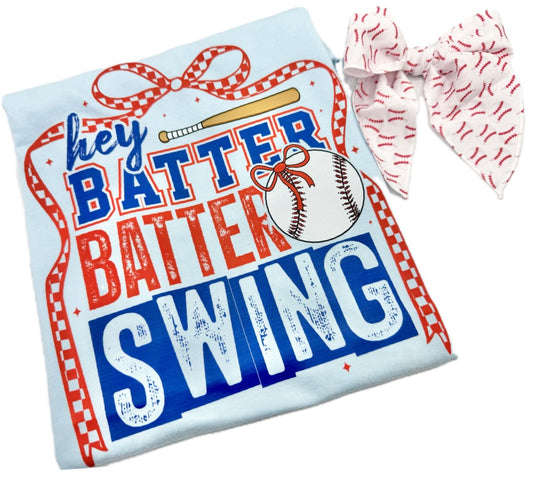 Swing Batter Batter Baseball T-Shirt