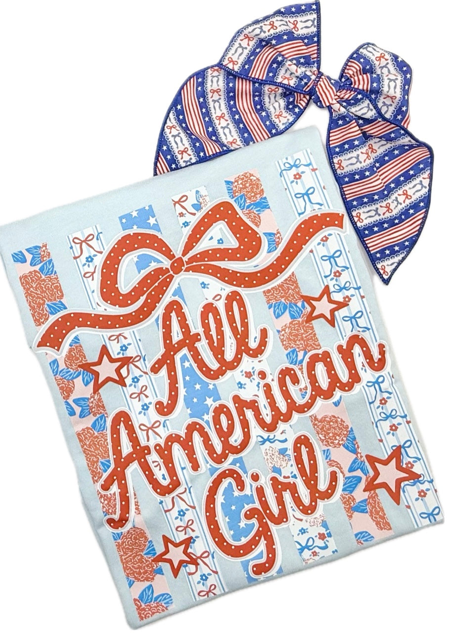 All American Girl 4th Of July T-Shirt
