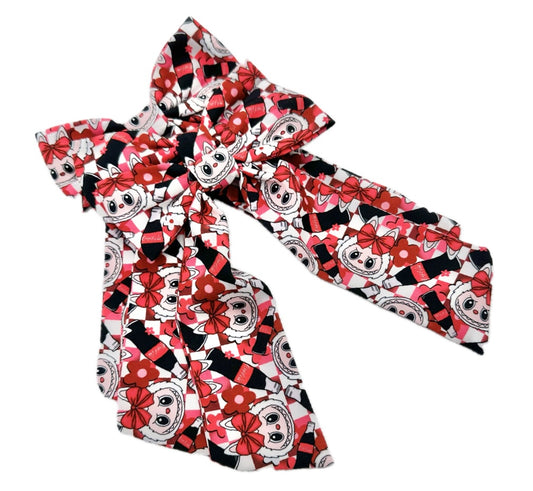 Long Tailed Coke Labubu Hair Bow